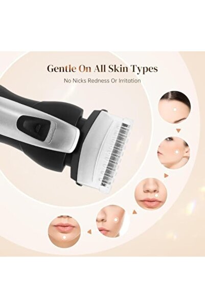 Dingling Electric Foil Shaver, Waterproof Cordless Razor & Precision Trimmer for Unisex