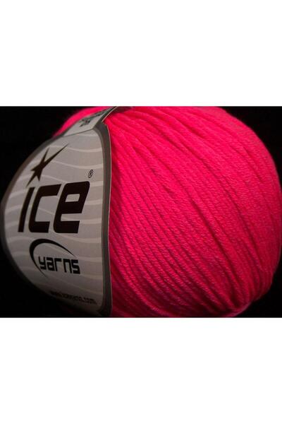 Ice yarns 8x50 جرام. قماش بيبي سمر دي كيه، قطن، أكريليك فوشيا، خيوط صيفية، قطن