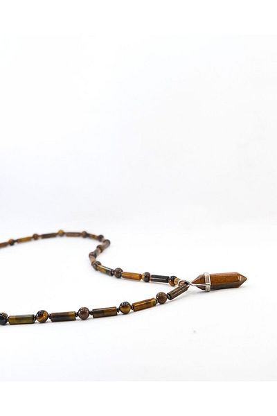 Mina Souvenir Tiger Eye (Power, Courage, Confidence) Stone Necklace