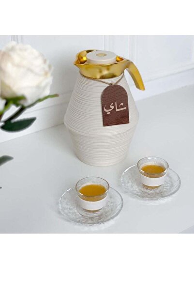 Story of candle تعليقة ترامس بعبارة (شاي) | بني