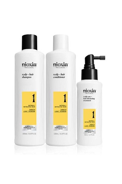 Nioxin Set Sistem 1 – Șampon 150ml Balsam 150ml Tratament pentru scalp 50ml Pentru păr