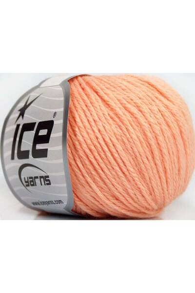 Ice yarns 6×50 جرام. خيوط ميرينو للأطفال، أكريليك، صوف ميرينو بلون السلمون ال...