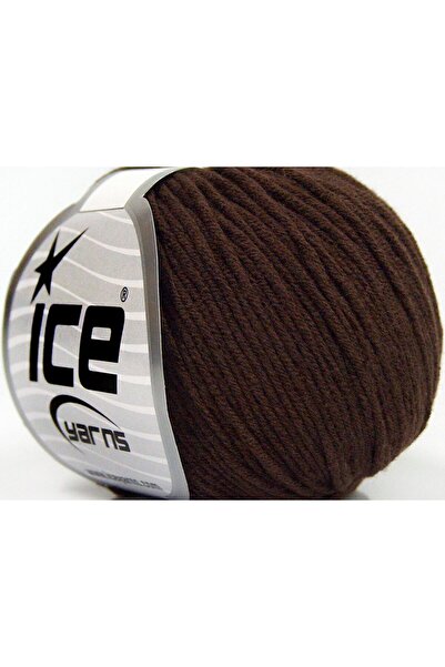 Ice yarns 8x50 جرام. خيوط صيفية للأطفال من القطن والأكريليك باللون البني، خيو...