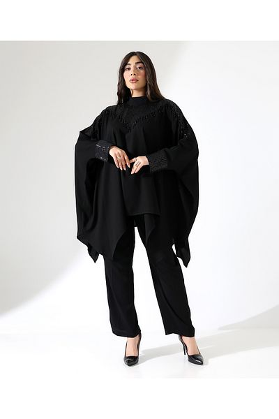 Fi'l Arz Fashion Asymmetrical Sparkly Two Piece Evening Dress Suit