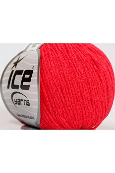 Ice yarns 8x50 جرام. خيوط صيفية للأطفال من القطن والأكريليك باللون الوردي الن...