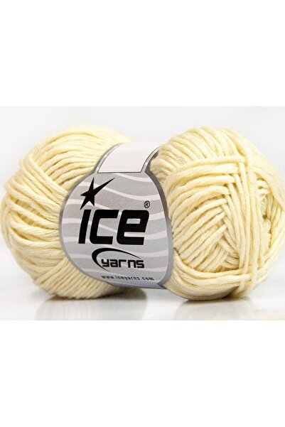 Ice yarns 8x50 جرام. قماش بيبي سمر دي كيه، قطن، أكريليك كريمي للأطفال، خيوط ص...