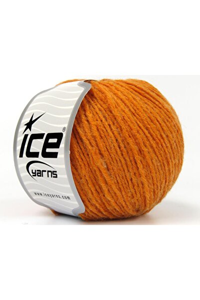 Ice yarns 8x50 جرام. خيوط بامبينو ميرينو أكريليك، صوف ميرينو برتقالي، للشتاء،...