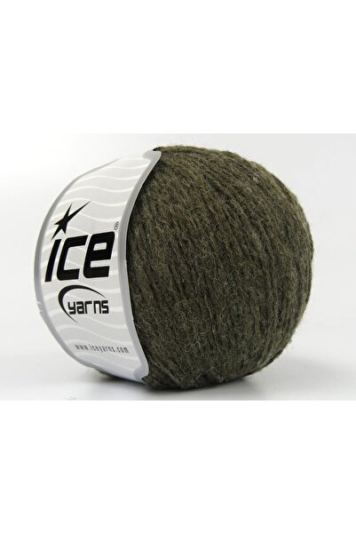 Ice yarns 8x50 جرام. خيوط بامبينو ميرينو أكريليك، صوف ميرينو كاكي فاتح، للشتا...