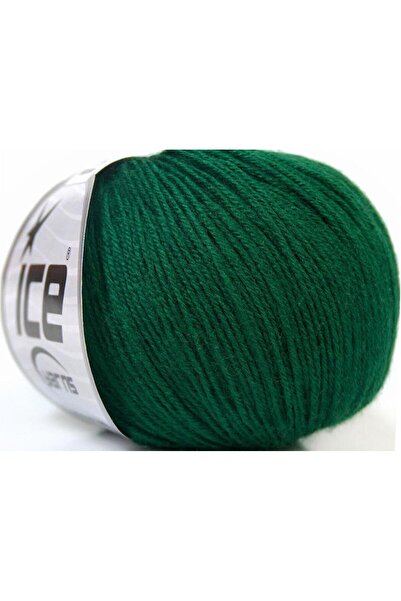 Ice yarns 6×50 جرام. أكريليك ميرينو للأطفال، صوف ميرينو أخضر، شتوي، أطفال، صوف