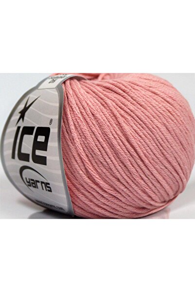 Ice yarns 8x50 جرام. خيوط صيفية للأطفال من القطن والأكريليك باللون الوردي الف...
