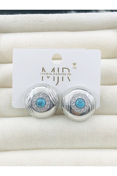 DS DİAMONDSHOP Earring Zircon Stone Nail Model New Season Bykp-202507223