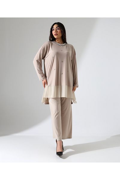 Fi'l Arz Fashion بدلة تونيك فستان سهرة