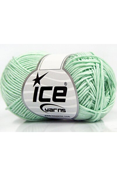 Ice yarns 8x50 جرام. أكريليك بيبي بامبو، أخضر نعناعي فاتح من الخيزران، خيوط ص...