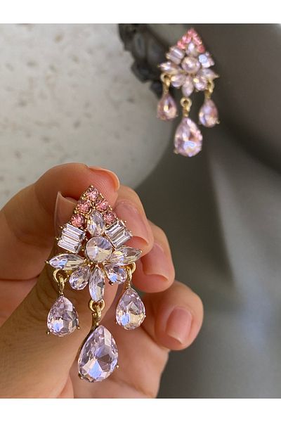 Lucios Evening Dress Drop Stone Nail Earring