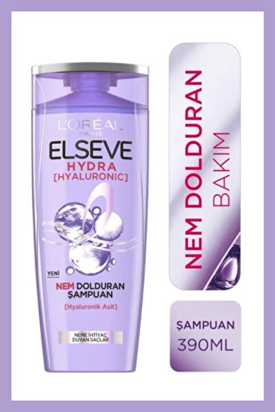 ELSEVE Hydra [hyaluronic] Nem Dolduran Şampuan 390ml Ve 72 Saat Nem Ile Dolgunlaştıran Maske 300ml