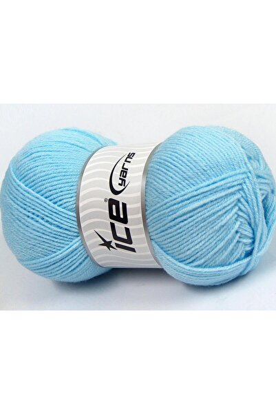 Ice yarns 4X100Gr. Softly Baby Fine Acrylic Baby Blue Winter, Baby, Solid Yarns