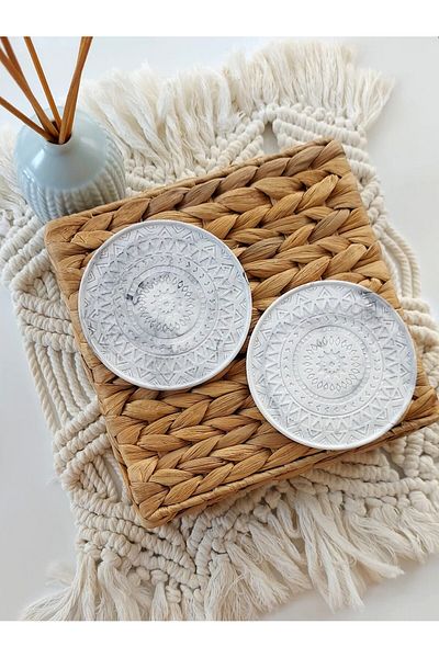 bscmod Nordic Concrete Coasters, Mosaic Mandala Coasters, Candle, Pinterest Presentation 2 Pcs