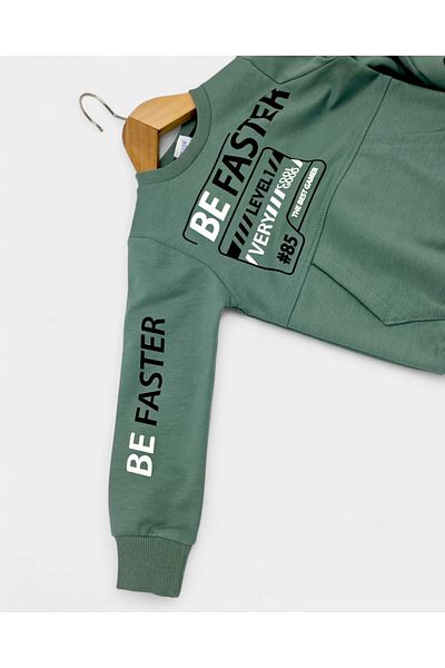 Egelite Boy's Seasonal Compact Pocket Detail 2 Strand Seasonal Track Suit Set (2-10 Years)