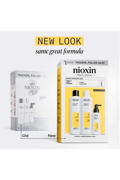 Nioxin Set Sistem 1 – Șampon 300ml Balsam 300ml Tratament pentru scalp 100ml Pentru păr