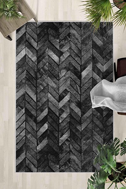 Monnhein Covor lavabil cu bază anti-alunecare – Covor modern cu imprimare dig...