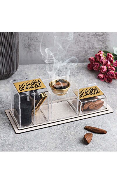Story of candle An elegant incense burner bearing the phrase "Thank God for y...