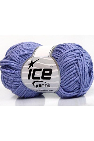 Ice yarns 8x50 جرام. قماش بيبي سمر دي كيه، قطن، أكريليك، لون ليلكي، خيوط صيفي...