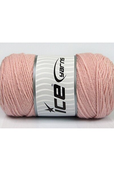 Ice yarns 2×200 جرام. خيوط ساڤر الوردية الشتوية، خيوط مسطحة، صوف ممشط، 100% أ...