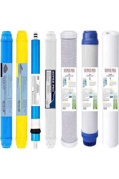 Superpro 7 Stage Water Filter Set for Home Desalination Systems High Quality Water Purification