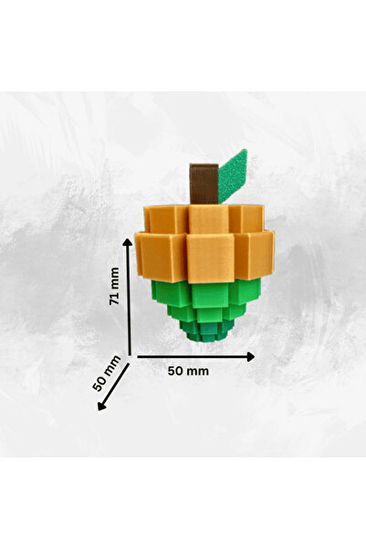 Lulu's Prints Figurina fruct Sugar apple din Grow a Garden, Roblox, multicolor, plastic, printat 3D, 50x50x71 mm