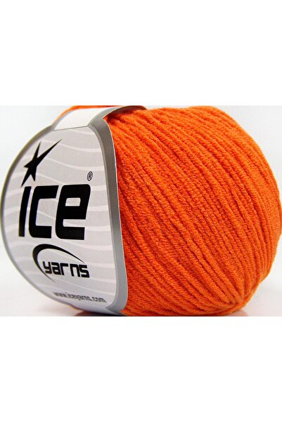 Ice yarns 8x50 جرام. بيبي مودال أكريليك برتقالي بيبي