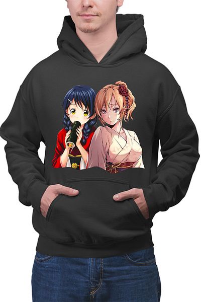 OEM Men's hoodie Food Wars Erina Megumi Matsuri Japan Kimono