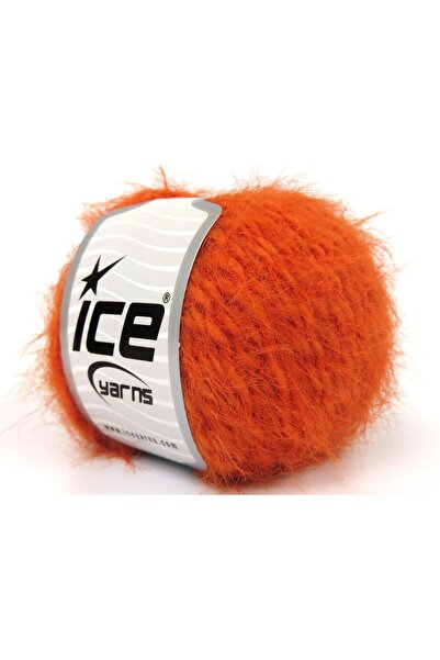 Ice yarns 6×50 جرام. فرو ميرينو برتقالي فاخر، ميرينو، شتوي، صوف
