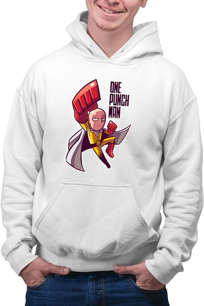 OEM Men's Hoodie One-Punch Man Hero Tatakae Anime Weeb