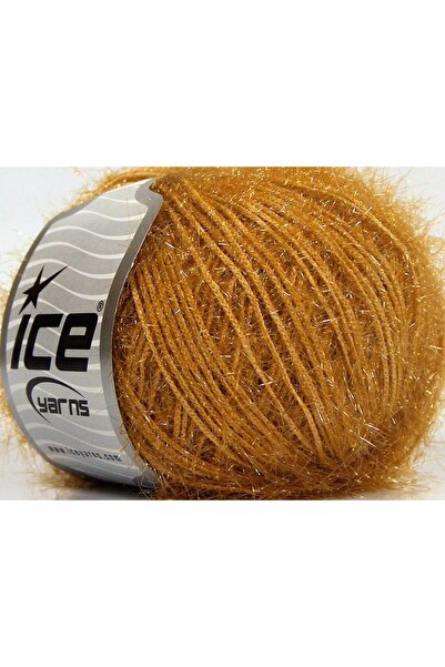 Ice yarns 8x50 جرام. سباركل سوفت، لون ذهبي داكن معدني لامع، ناعم، ملمس شعري، ...