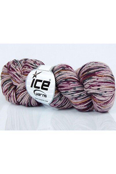 Ice yarns 4x50 جرام. خيوط صوف ميرينو فائقة النعومة للأطفال، مطبوعة بألوان أسو...