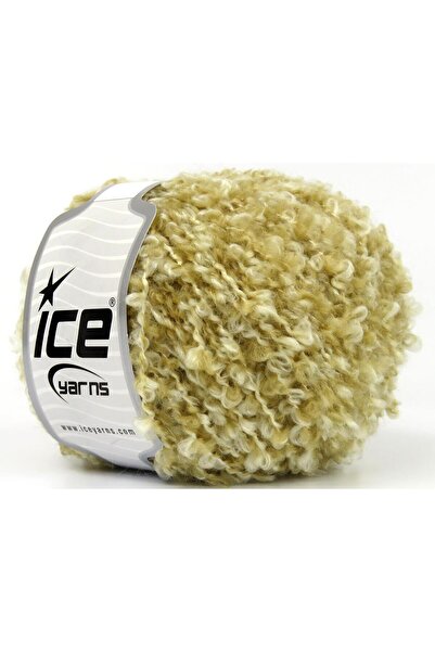 Ice yarns 8x50 جرام. ألبكا بوكليه فيسكوز، ألبكا، صوف، أكريليك، درجات كريمية ف...