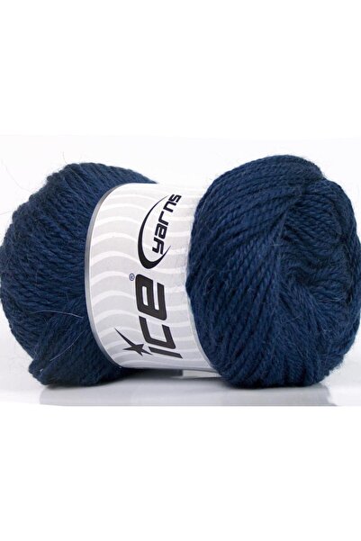 Ice yarns 4x100 جرام. صوف نورسك، ألبكا أزرق داكن فاخر، ألبكا، شتوي، صوف