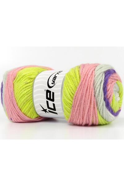 Ice yarns (4 قطع 100 جرام) مجموعة من 4 قطع من الأكريليك من BIG BANG باللون ال...