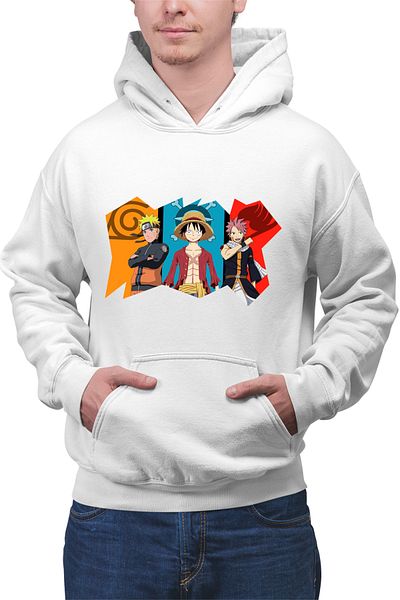 OEM Hanorac barbati Fairy Tail Naruto One Piece Best Guild Anime