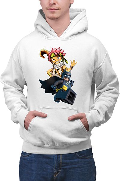 OEM Men's Hoodie Fairy Tail Batman Anime Manga