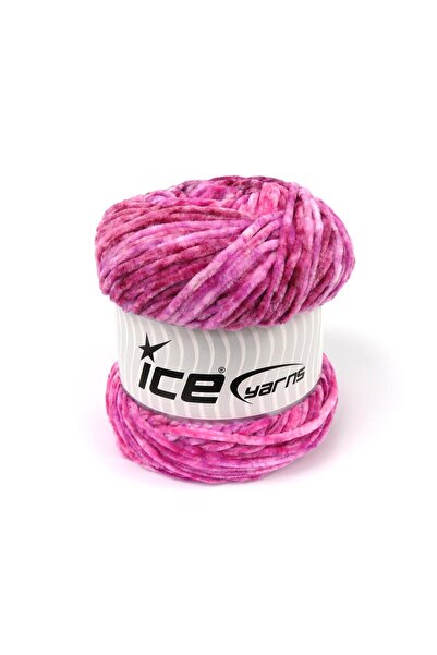 Ice yarns (2 قطعة 150 جرام) شينيل سبلاش مايكرو فايبر 2 عبوة باللون الوردي