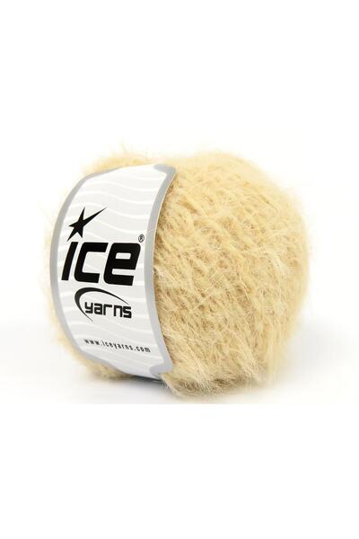 Ice yarns 6×50 جرام. فرو ميرينو كريمي داكن فاخر، ميرينو، شتوي، صوف