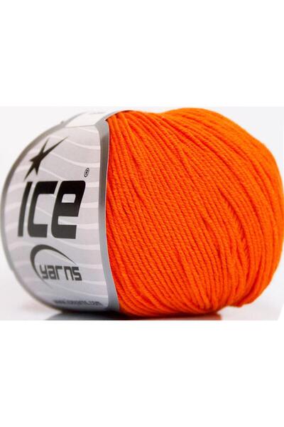 Ice yarns 4X50Gr. Amigurumi Cotton Acrylic, Cotton Orange Bebe, Summer Yarns,...