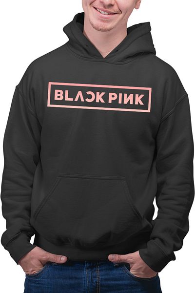 OEM Men's Hoodie Blackpink In Your Area Logo Motto K-Pop