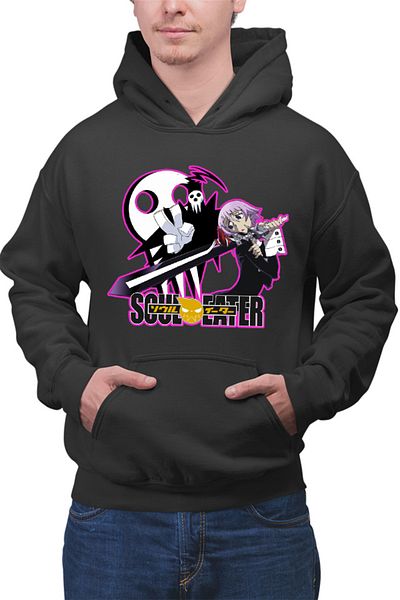 OEM Men's Hoodie Soul Eater Death The Kid Crona Psychic Anime Comedy