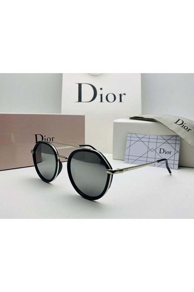 Dior Silver Sunglasses with Black Details