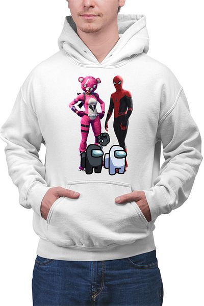 OEM Hanorac barbati Fortnite Pink Rabbit Skin Easter Event Spiderman Cool