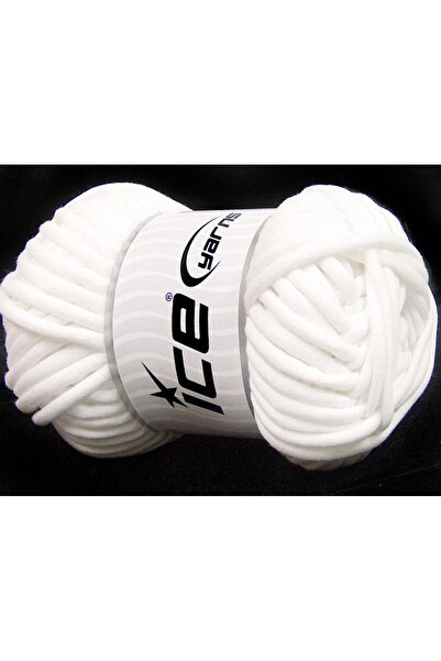 Ice yarns 1X250G. Tube Cotton Jumbo Cotton White Summer Yarns, Cotton, Very T...
