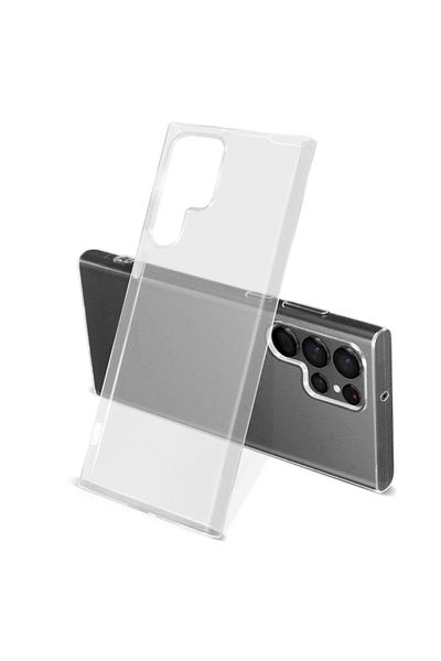 Gekko Mobile Samsung S23 Ultra Case – Clear Silicone Gel, Ultrathin 0.3mm, Transparent