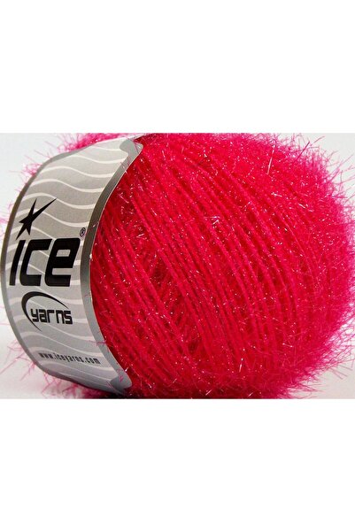 Ice yarns 8x50 جرام. سباركل سوفت، لون فوشيا معدني لامع، ناعم، مخملي، شتوي